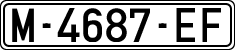 License plates of Spain, 1971 year series