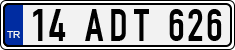 License plate of Turkey, Regular plates