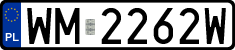 License plates of Poland, Regular car plates