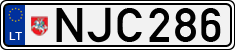 License plate of Lithuania, Cars