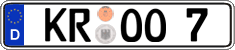 German license plate, Regular plates