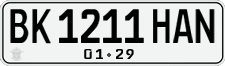 License plate of Indonesia, Regular plates