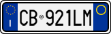 License plate of Italy, Cars (1994 year series)