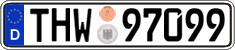 German license plate, Authorities and federal agencies