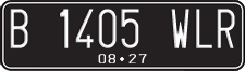 License plate of Indonesia, Regular plates