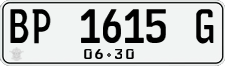 License plate of Indonesia, Regular plates