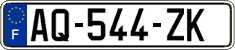 French license plate, SIV (ordinary)