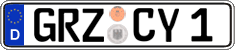 German license plate, Regular plates