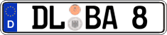 German license plate, Regular plates