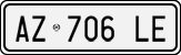 License plate of Italy, Cars (1994 year series)