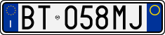 License plate of Italy, Cars (1994 year series)