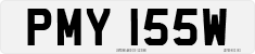 License plate of the United Kingdom, 1963 year system