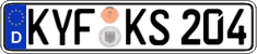 German license plate, Regular plates