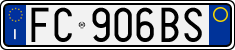 License plate of Italy, Cars (1994 year series)