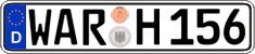 German license plate, Regular plates