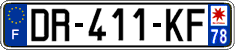 French license plate, SIV (ordinary)