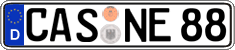 German license plate, Regular plates
