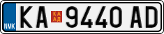 License plate of North Macedonia, Regular plates (2012)