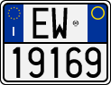 License plate of Italy, Motorcycles (1994 year series)