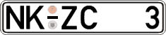 German license plate, Regular plates
