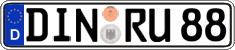 German license plate, Regular plates