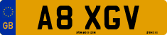 License plate of the United Kingdom, 1983 year system