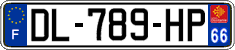French license plate, SIV (ordinary)