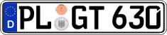 German license plate, Regular plates