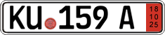 German license plate, Export transit plates