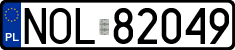 License plates of Poland, Regular car plates