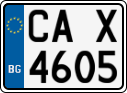 License plate of Bulgaria, Motorcycles