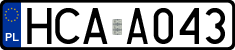 License plates of Poland, Authorities