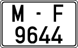 License plates of Spain, 1971 year series
