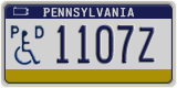 Pennsylvania, Vehicles for disabled persons