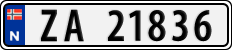 License plate of Norway, Cars