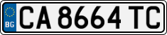 License plate of Bulgaria, Cars