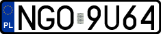 License plates of Poland, Regular car plates