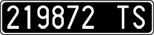 License plate of Italy, Cars (1927 year series)
