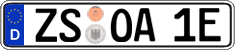German license plate, Electric vehicles