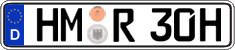 German license plate, Plates for oldtimers (type 