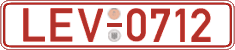German license plate, Red license plates