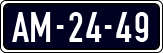 License plate of the Netherlands, Imported oldtimers (cars)