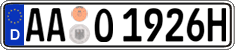 German license plate, Plates for oldtimers (type 