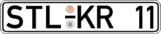 German license plate, Regular plates