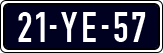 License plate of the Netherlands, Imported oldtimers (cars)
