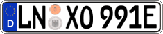 German license plate, Electric vehicles