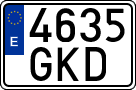 License plates of Spain, Ordinary (2000)
