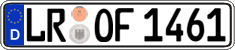 German license plate, Regular plates