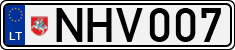 License plate of Lithuania, Cars