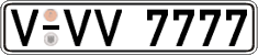 German license plate, Regular plates